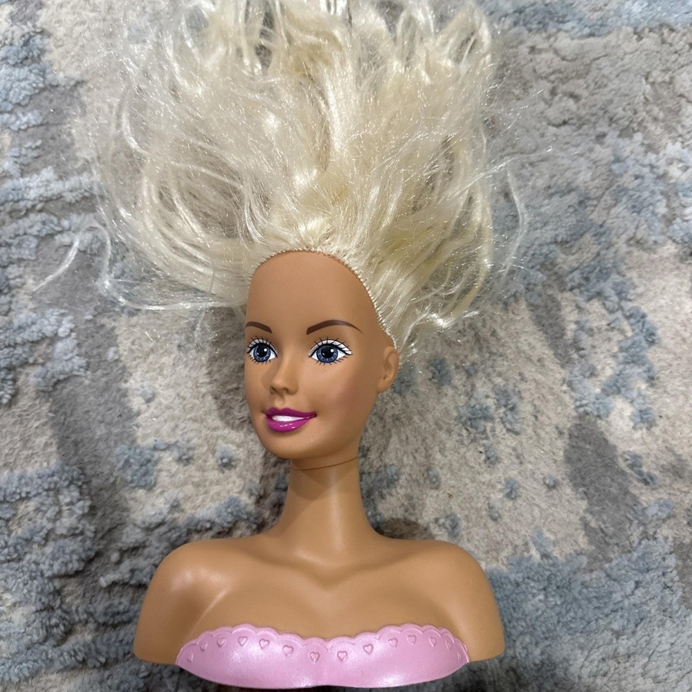Vintage 1999 Mattel Barbie Styling Head With Blonde Hair